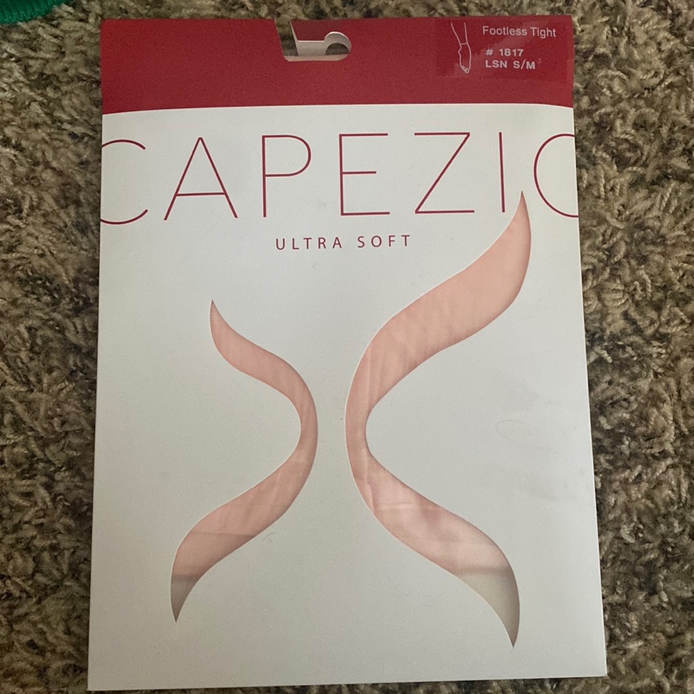 Capezio Pink Footless Tights S/M